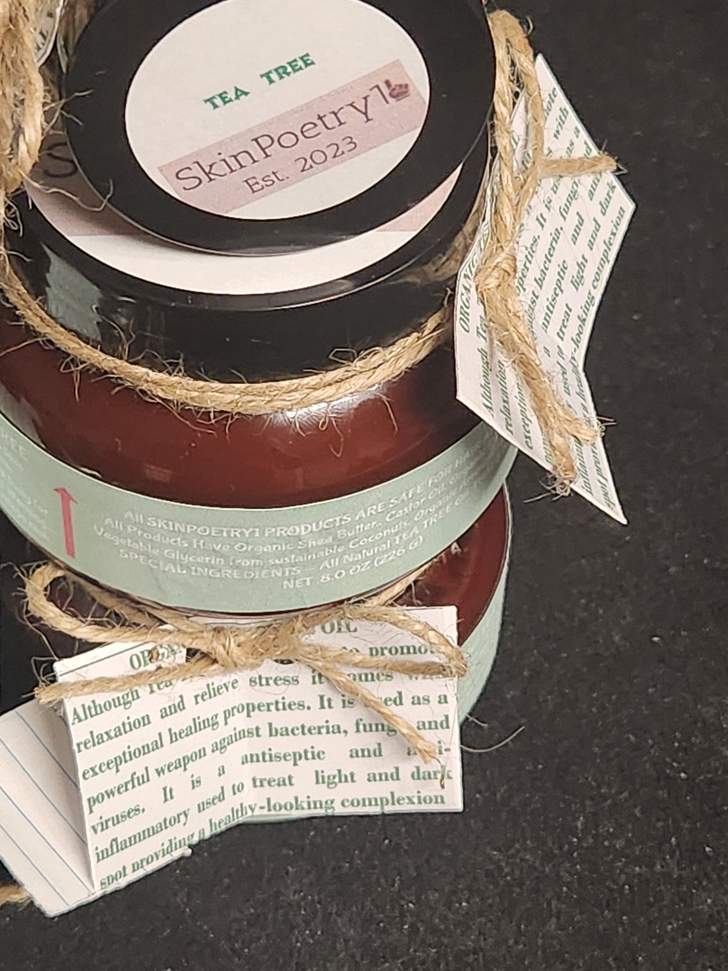 SkinPoetry1 TEA TREE Organic Skin Oil Butter Oil 8oz