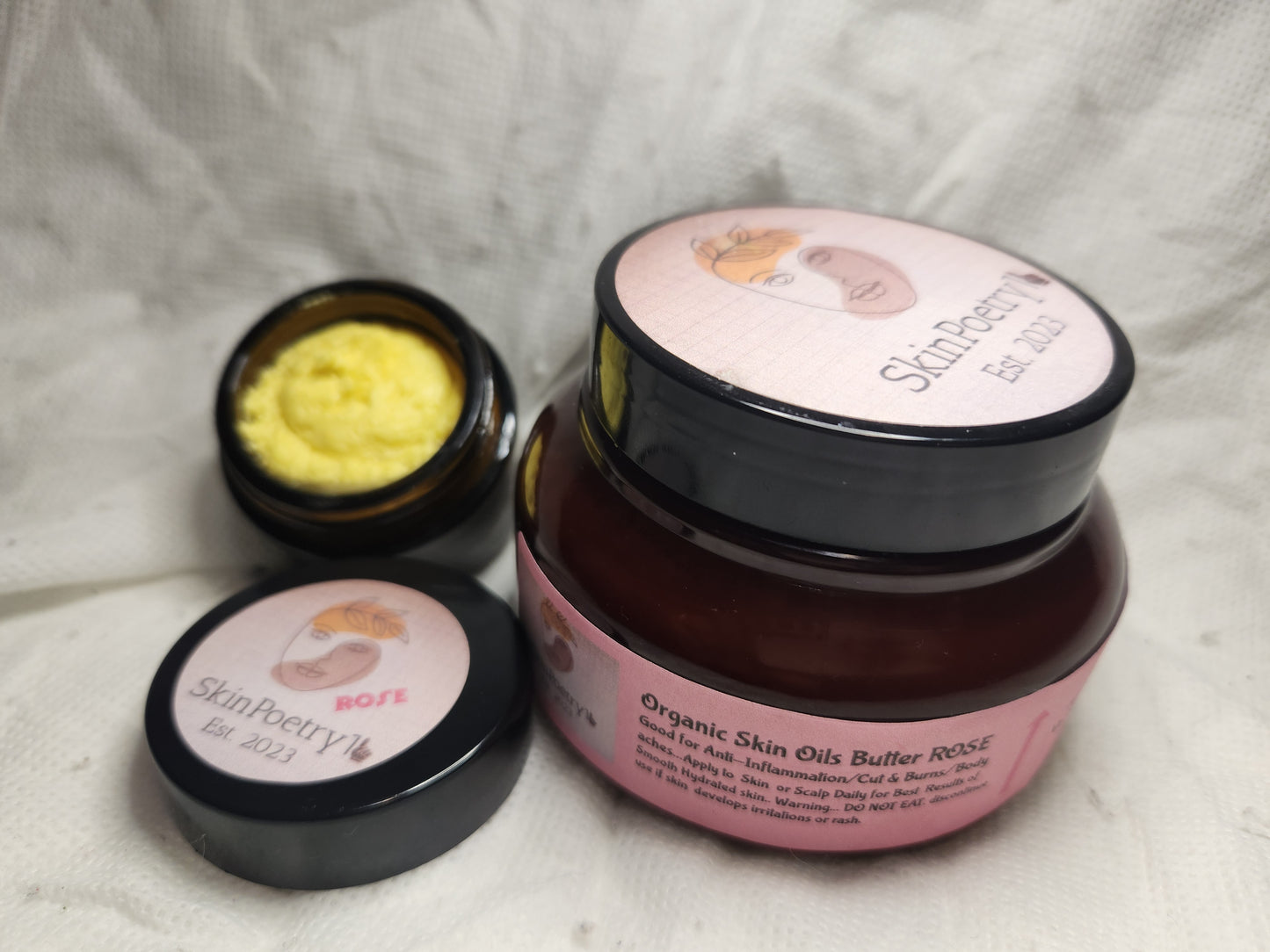 SkinPoetry1 ROSE Organic Skin Oil Butter 8oz