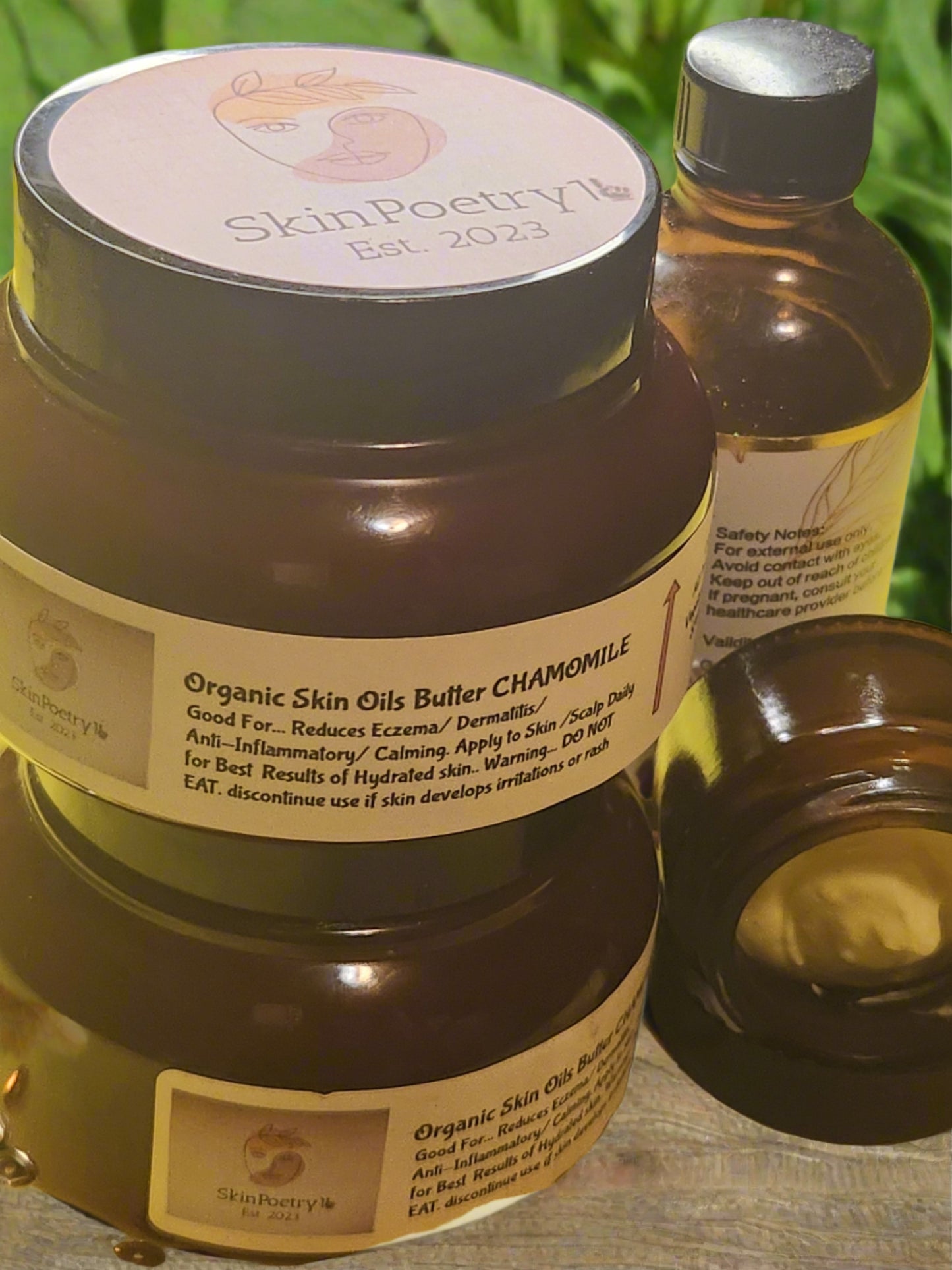 CHAMOMILE Organic Skin Oil Butter set