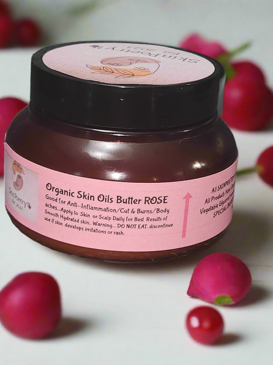 SkinPoetry1 ROSE Organic Skin Oil Butter 8oz