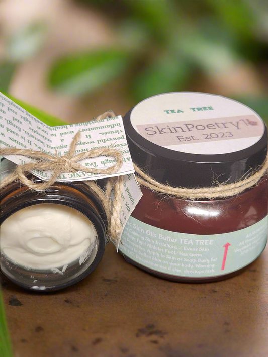SkinPoetry1 TEA TREE Organic Skin Oil Butter Oil 8oz