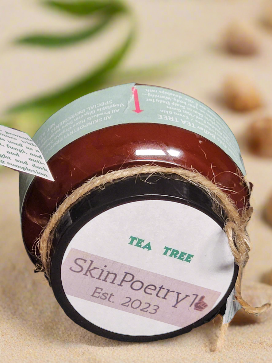 SkinPoetry1 TEA TREE Organic Skin Oil Butter Oil 8oz